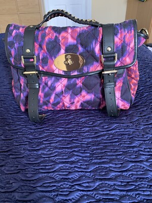 Mulberry Alexa In Plum Loopy Leopardprint Quilted Denim  | eBay | eBay UK