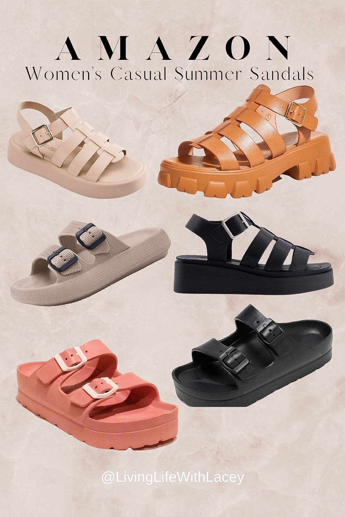 Amazon casual Summer sandals. ALL $40 or LESS. MOST $25 or LESS 🔥🫶🏼! Casual Summer fashion finds 

#amazonfinds #casual #comfy #summerfashion #sandals 

#LTKSeasonal #LTKunder50 #LTKshoecrush