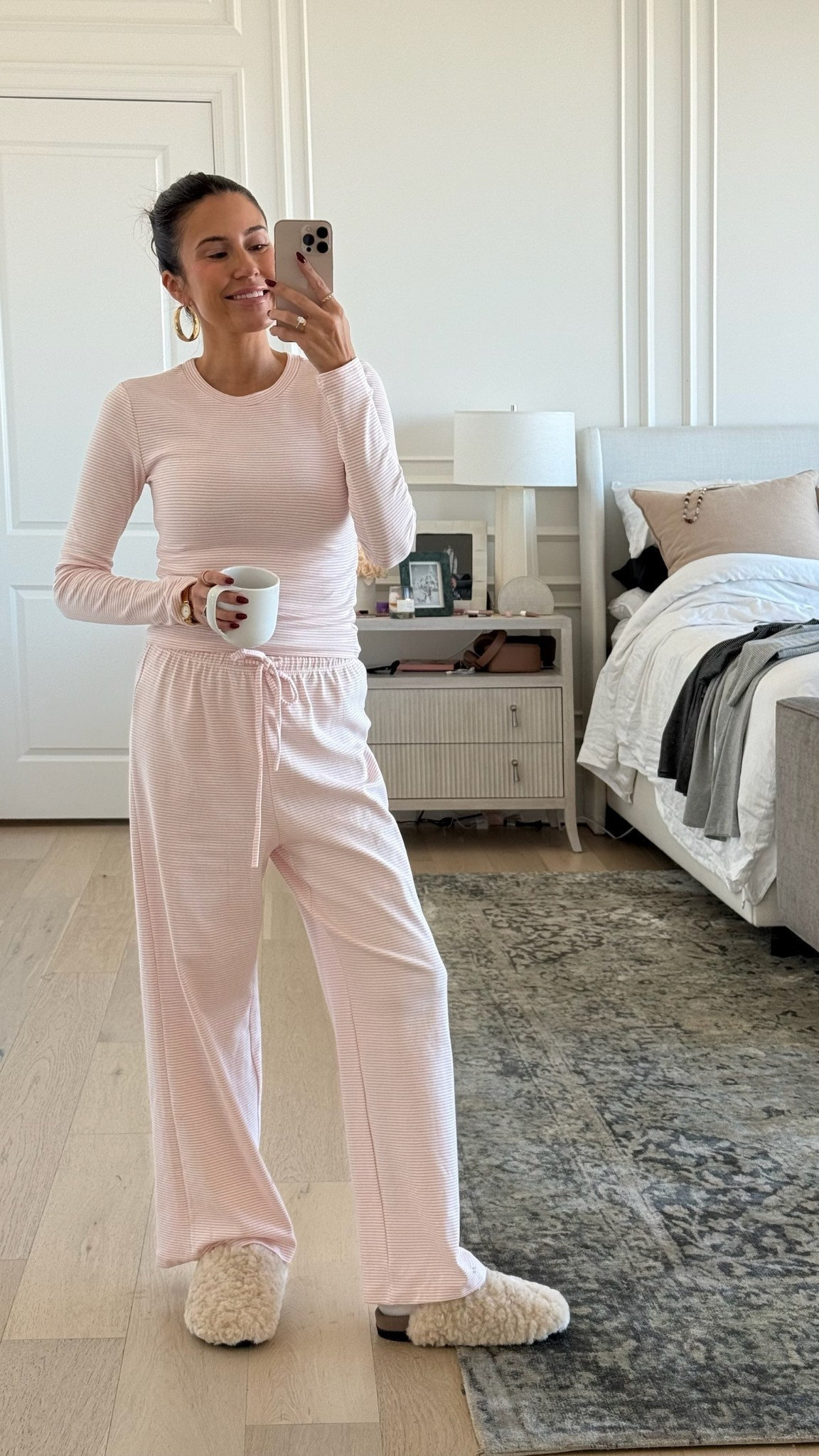 My pink striped lounge set is on sale 30% off! I’m wearing size small ✨ Code：KMDUFUFH 

Valentines pajamas, valentines outfit, valentines 

@amazonfashion @amazon 

#LTKFindsUnder50 #LTKootd #LTKSaleAlert