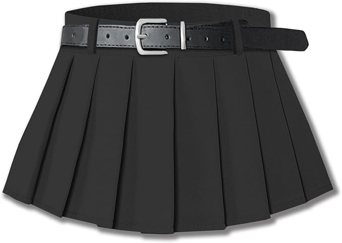 SANGTREE Women's Pleated Mini Skirt with Comfy Casual Stretchy Band Skater Skirt, US XS - US 4XL | Amazon (US)
