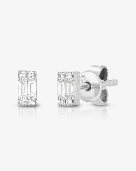 Mini Emerald Illusion Studs | Ring Concierge