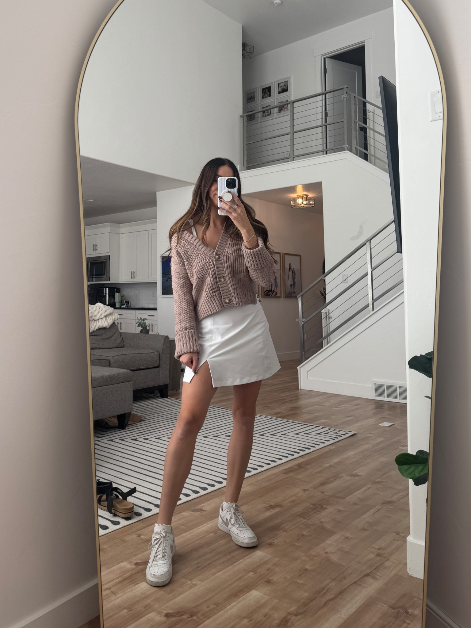 Summer to fall outfit idea!
Sweater is currently sold out in this color and most sizes so I’ll look a few similar styles with good reviews. 

#LTKFindsUnder50 #LTKStyleTip