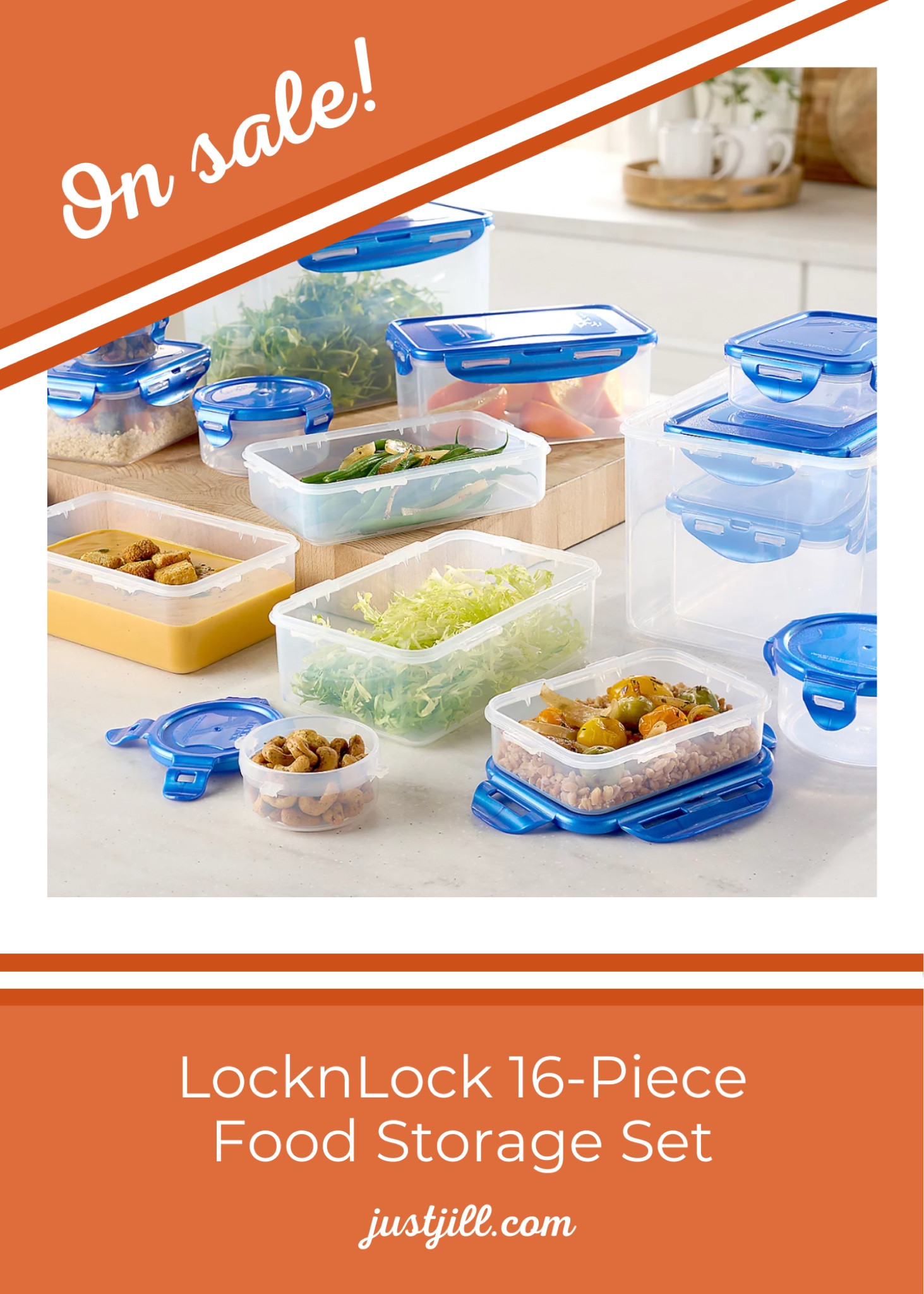 Get organized while keeping leftovers fresh with this discounted food storage set from LocknLock! 

#LTKfindsunder50 #LTKsalealert #LTKhome