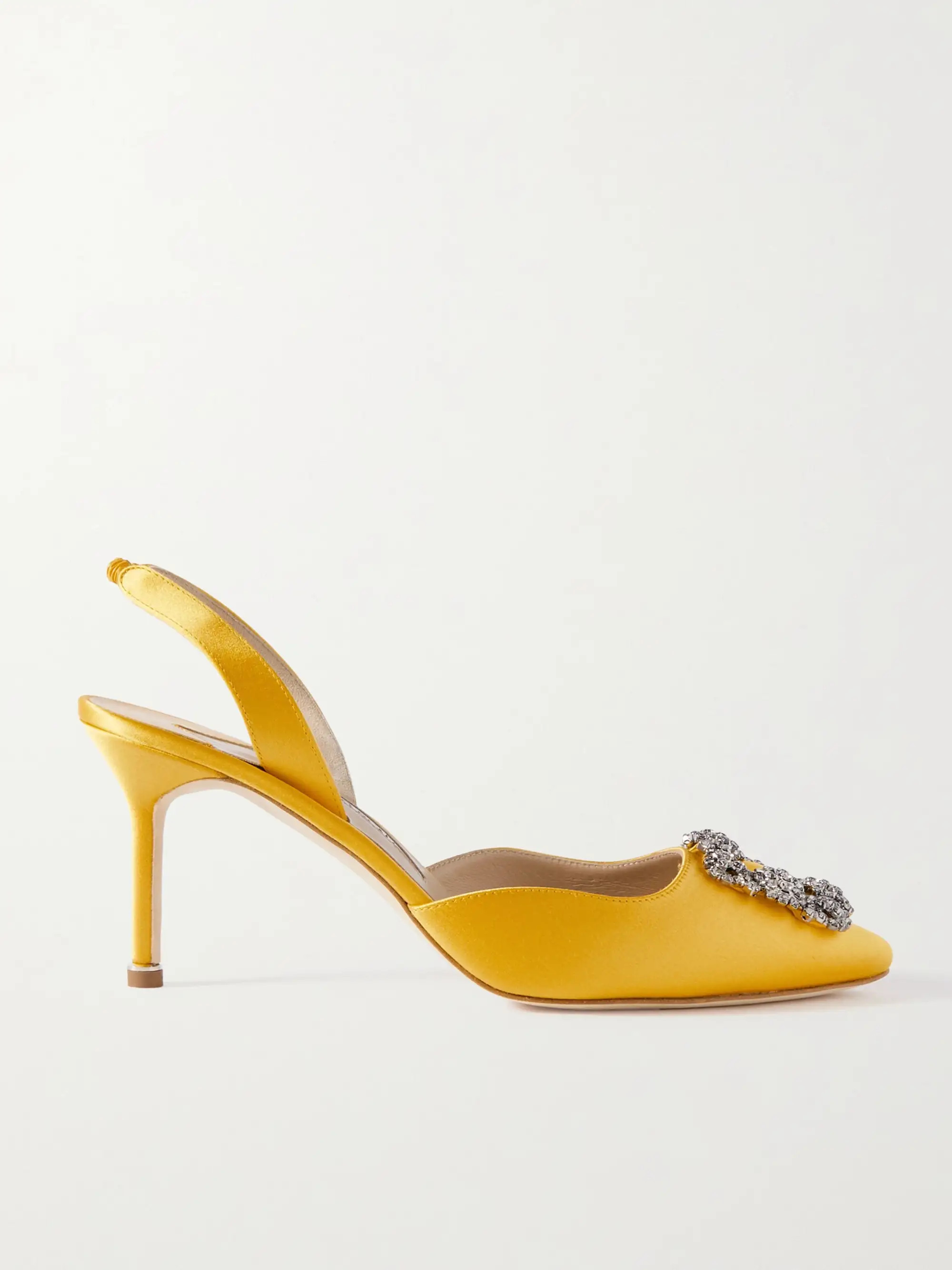 Hangisli 70 embellished satin slingback pumps | NET-A-PORTER (US)