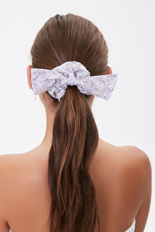 Floral Print Bow Scrunchie | Forever 21 (US)