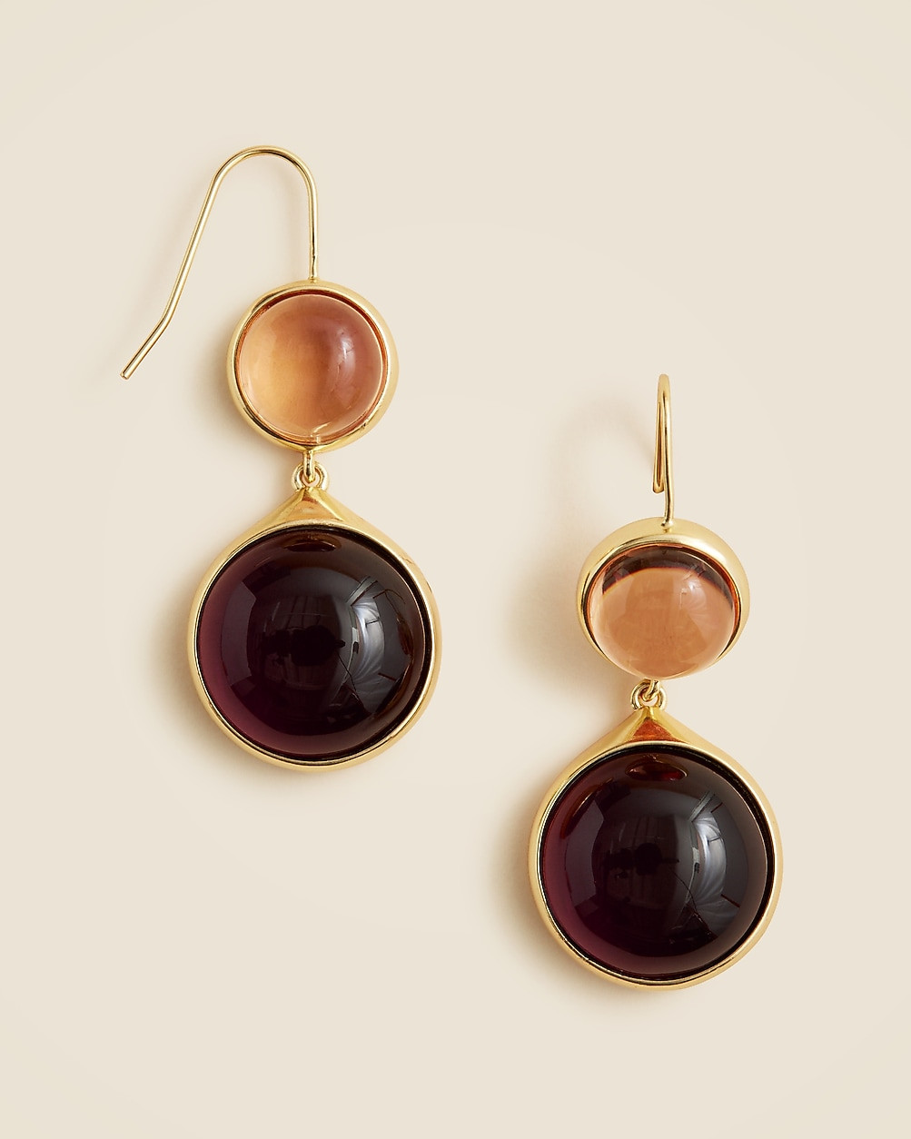 Glass stone drop earrings | J. Crew US