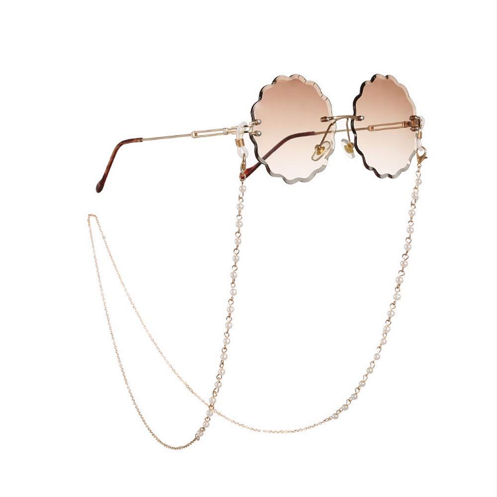 Cathercing Fashion Eyeglass Chains Necklace Pearl Beaded Eyewear Retainer Reading Eyeglass Holder... | Amazon (US)