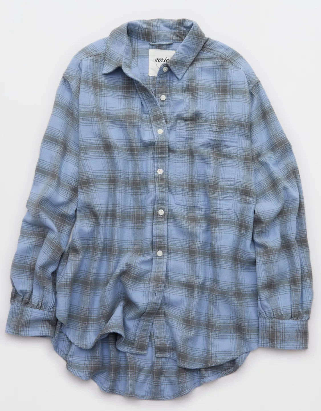 Aerie Anytime Fave Flannel Button Down Shirt | American Eagle Outfitters (US & CA)