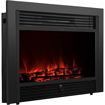 XtremepowerUS Electric Fireplace Insert w/Remote & Timer 28.5" 1500W Adjustable 3D Flame Space He... | Amazon (US)