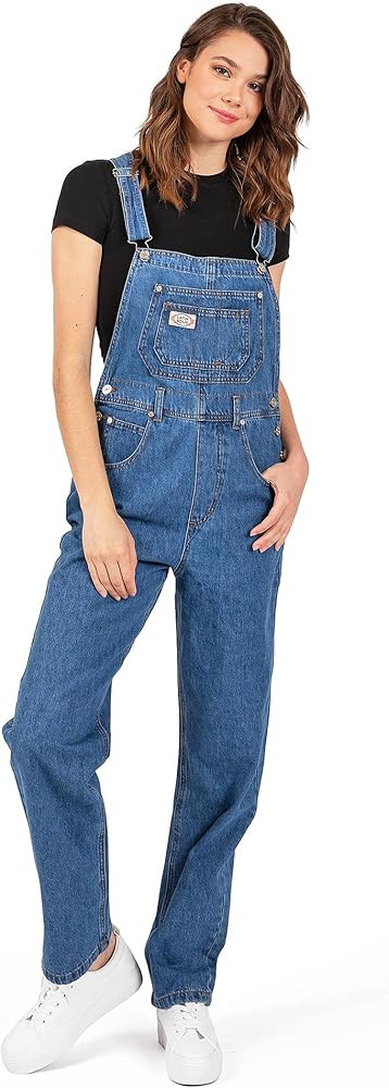 Womens Relaxed Fit Corduroy/Jean Oversize Boyfriend Denim Overalls | Amazon (US)