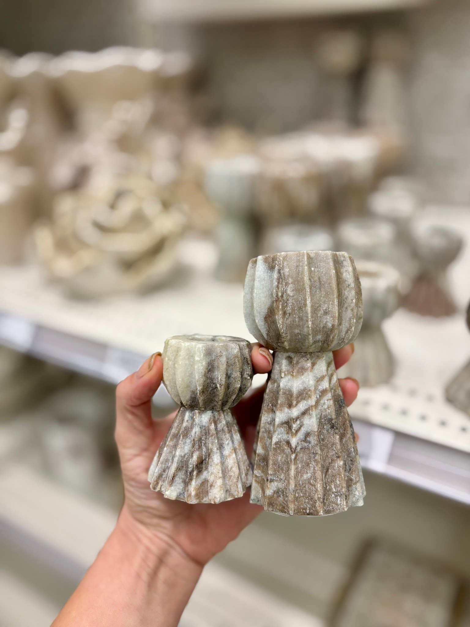 These gorgeous Studio McGee marble taper holders are stunning!  I love that each piece is unique and gives such a high end look! 

#LTKFindsUnder50 #LTKHome