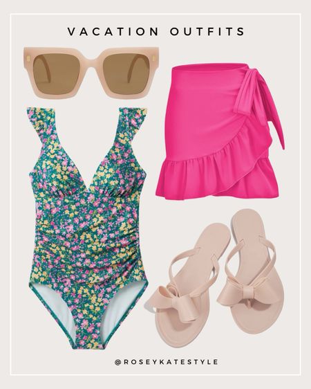 Cute outfit for by the pool or at the beach! 

One piece swimsuit | sandals | summer look | 


#LTKStyleTip #LTKSwim #LTKFindsUnder50