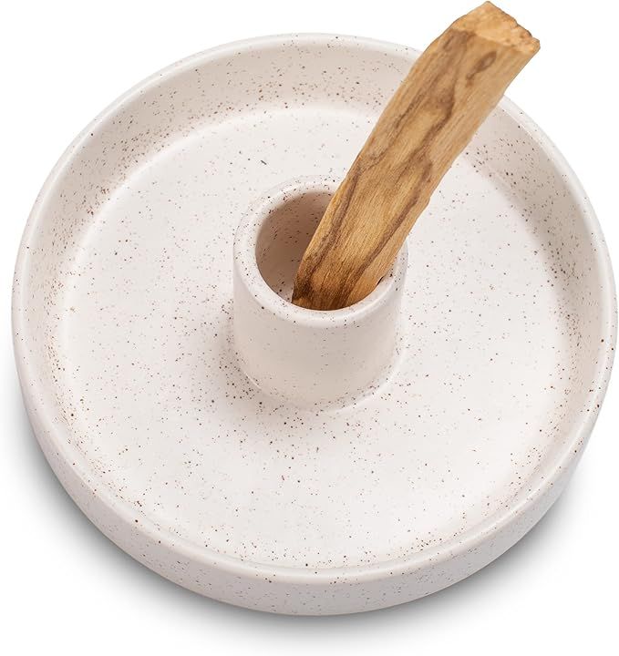 Palo Santo Holder, Ceramic Incense Holder for Palo Santo Sticks, Scent Wood Stand and Ash Catcher... | Amazon (US)