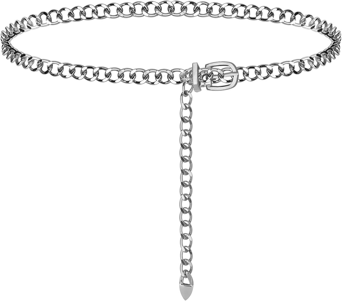 Metal Chain Belts for Women Trendy Waist Chains for Women Dresses Jeans | Amazon (US)