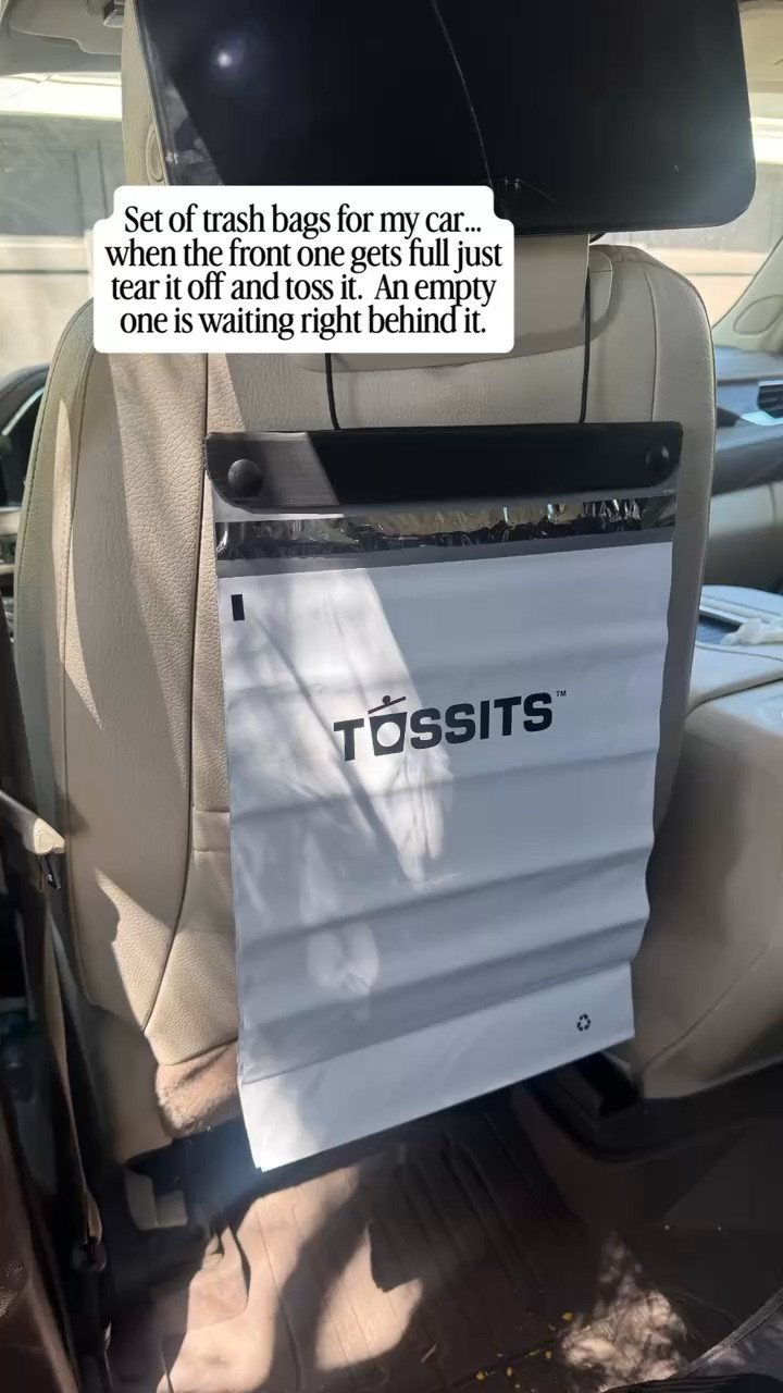 After school most have for sports, mom’s driving around in the car. These tossit trash bags peel right off, toss the bag, and there’s one waiting underneath.

#SportsMomEssentials #soccermom #carmusthaves

#LTKmomlife #LTKKids #LTKTravel