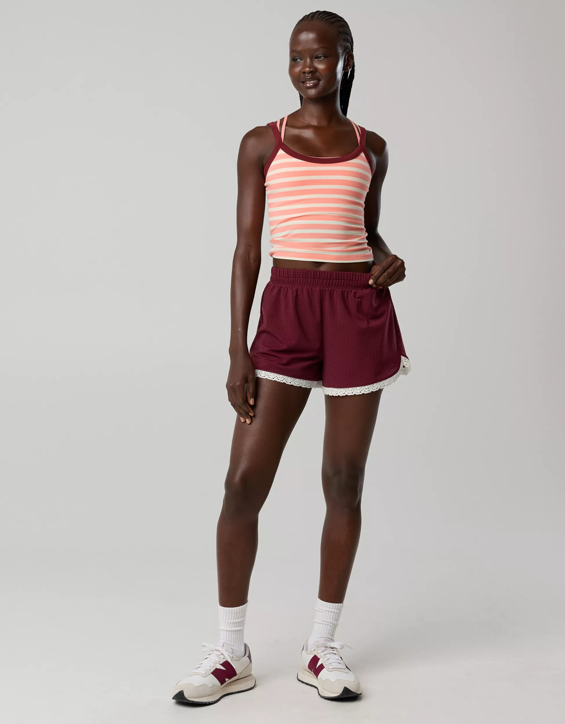 OFFLINE By Aerie Mesh Lace Short | Aerie