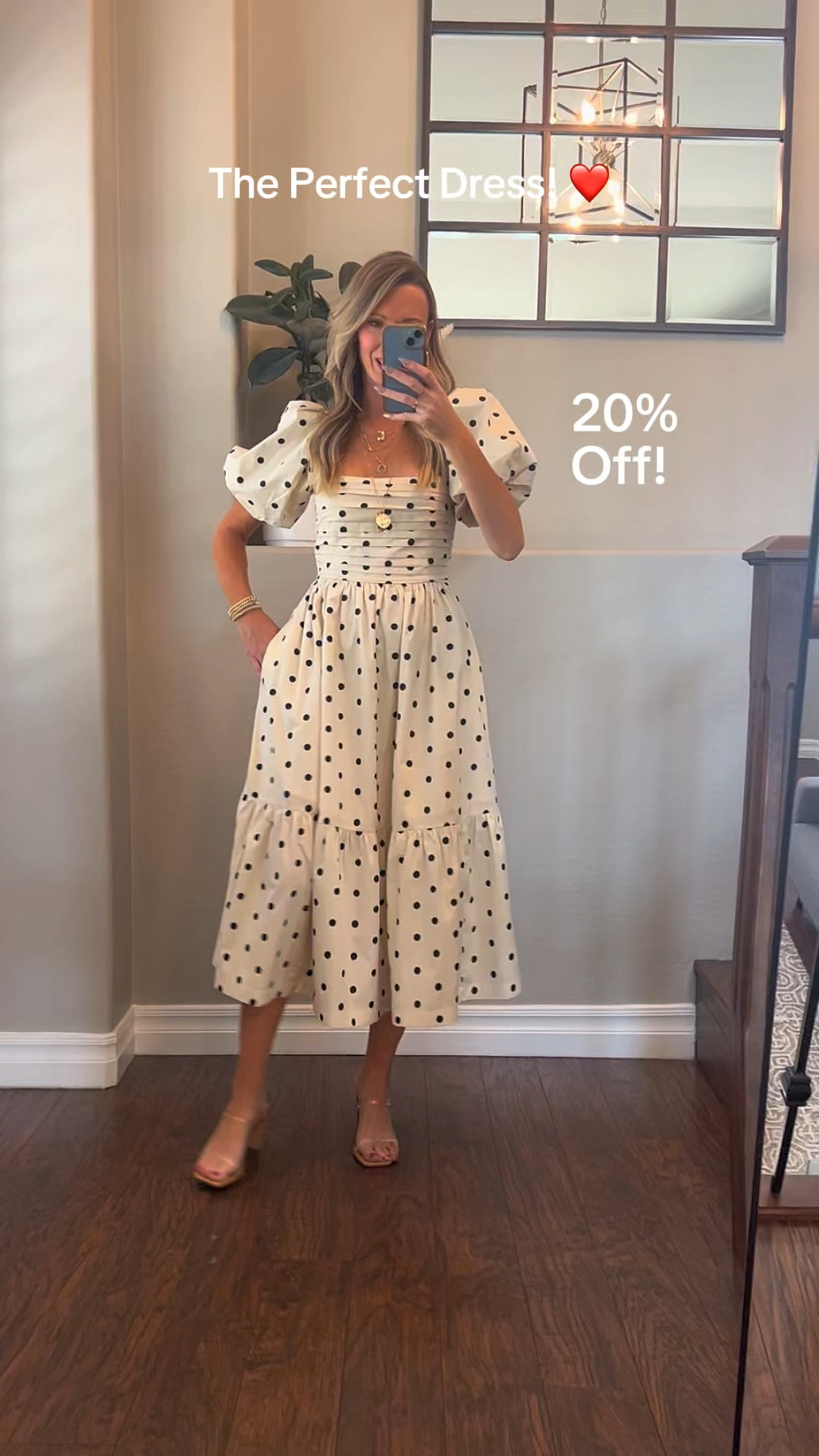 The Prettiest Dress! And it’s 20% off! 
It comes in more colors! 
I am wearing a size xs. 

#LTKStyleTip #LTKWatchNow #LTKFindsUnder100