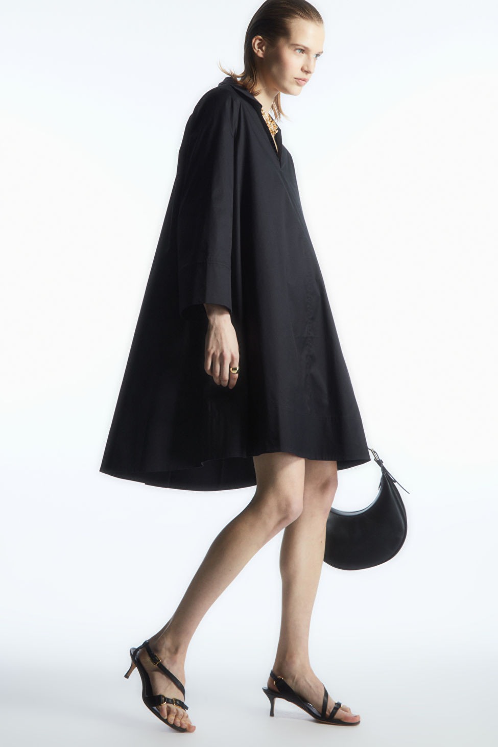 A-LINE KAFTAN MINI DRESS | COS (US)