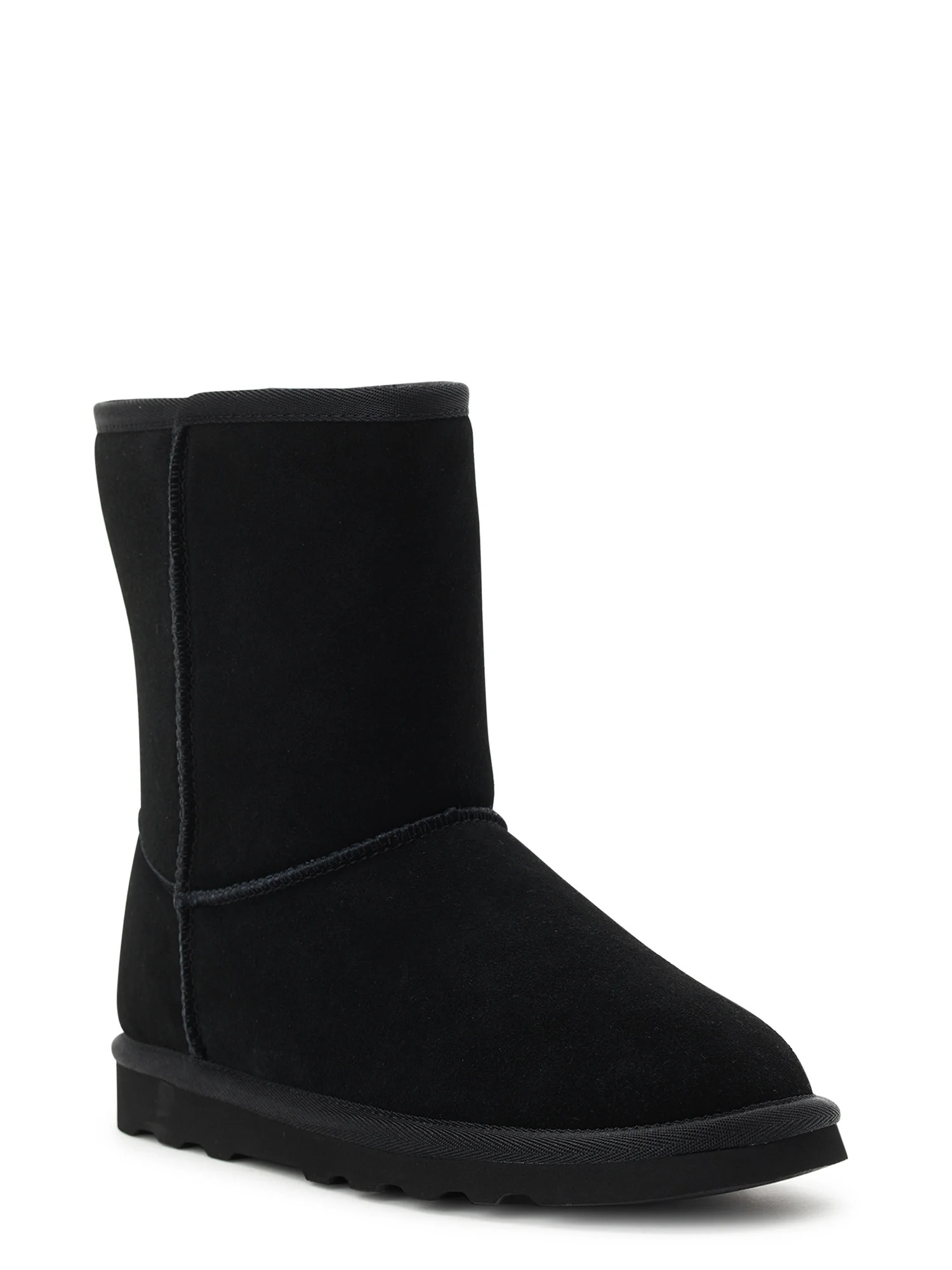 Time and Tru Women's Genuine Suede Boots, Wide Width Available | Walmart (US)