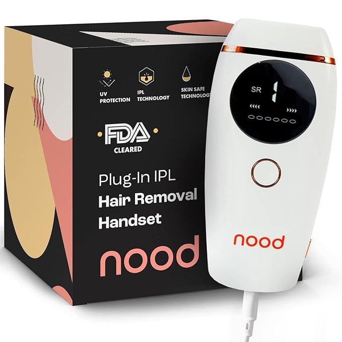 The Flasher 2.0 by Nood, Corded IPL Laser Hair Removal Handset, Pain-free and Permanent Results, ... | Amazon (US)
