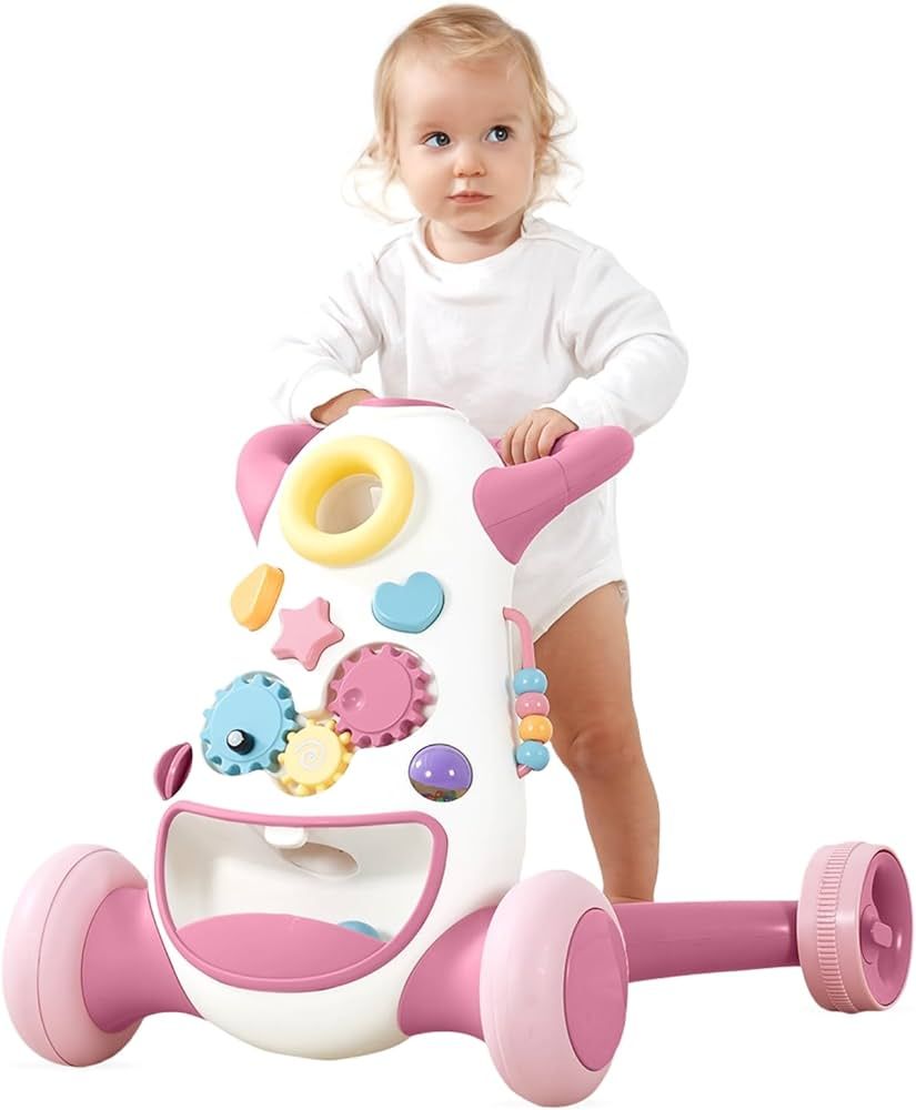 KUB Baby & Toddler Walker Interactive Push Toy, Educational Music Lights and Activities, Adjustab... | Amazon (US)