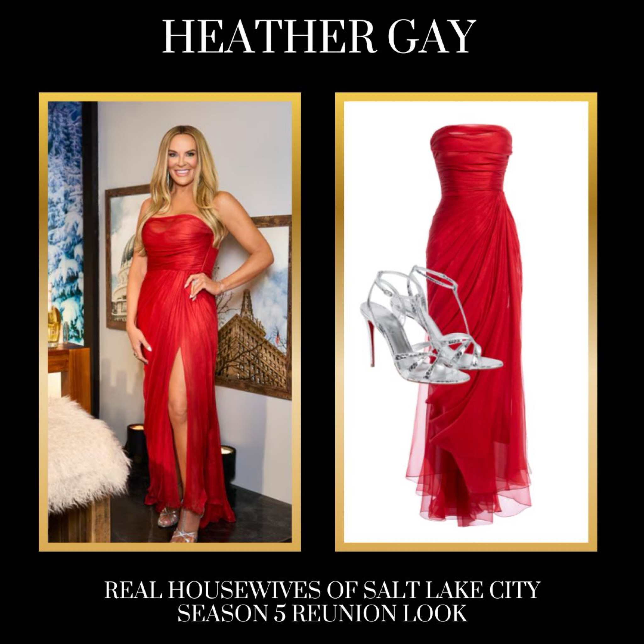 Heather Gay’s Real Housewives of Salt Lake City Season 5 Reunion Look 📸 + Info = @bravotv 