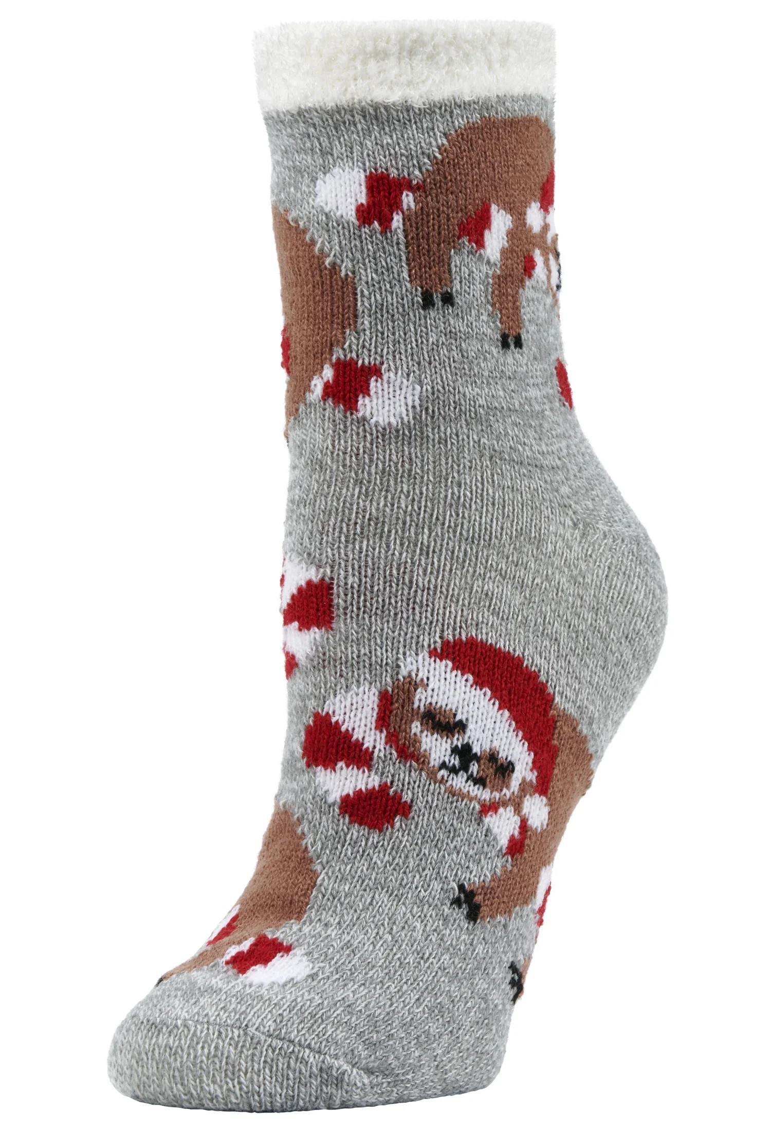 Airplus Double Layer Aloe Red Sloths Crew Socks, Women's 5-10, 1 pair | Walmart (US)