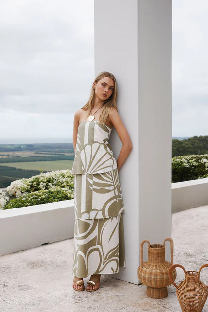 Kya Dress - Palm | Sabo Skirt AU