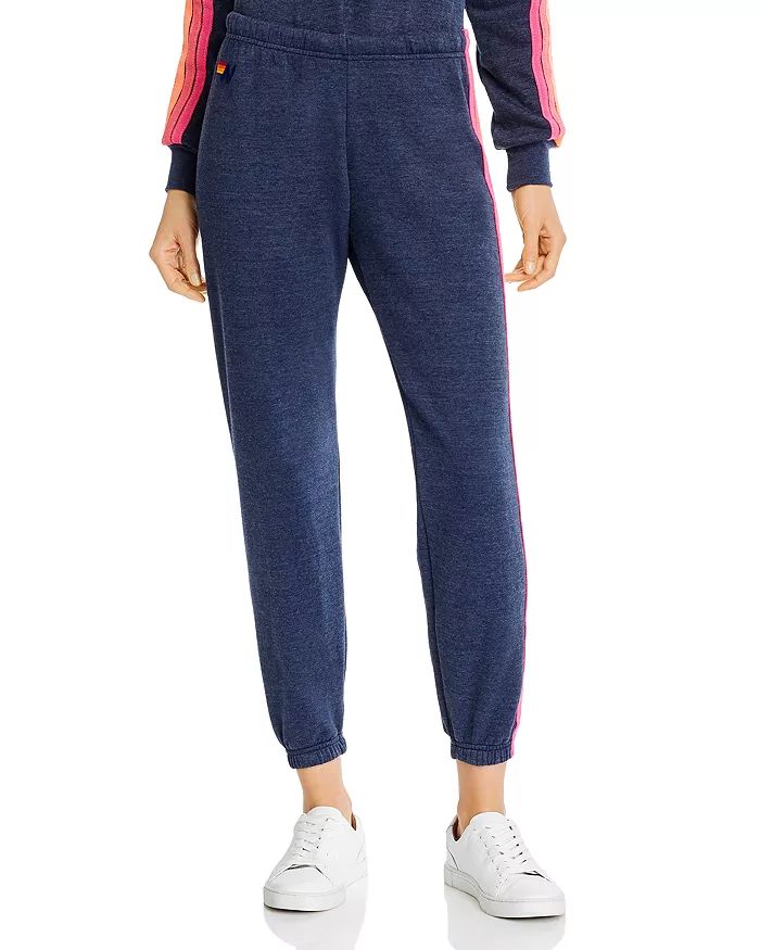 Rainbow-Stripe Sweatpants in Heather Navy/Neon Stripe | Bloomingdale's (US)