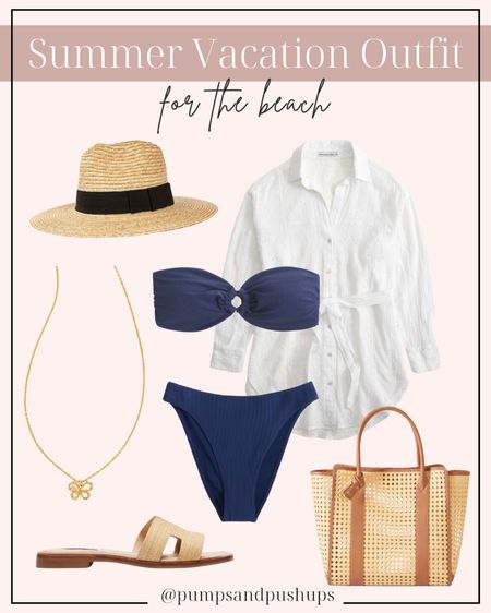 Summer vacation outfit idea for the beach! 🏝️

My sizing:
Swimsuit: XS
Coverup: XS

#LTKstyletip #LTKswim #LTKSeasonal