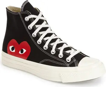 Comme des Garçons PLAY x Converse Chuck Taylor® Hidden Heart High Top Sneaker | Nordstrom | Nordstrom