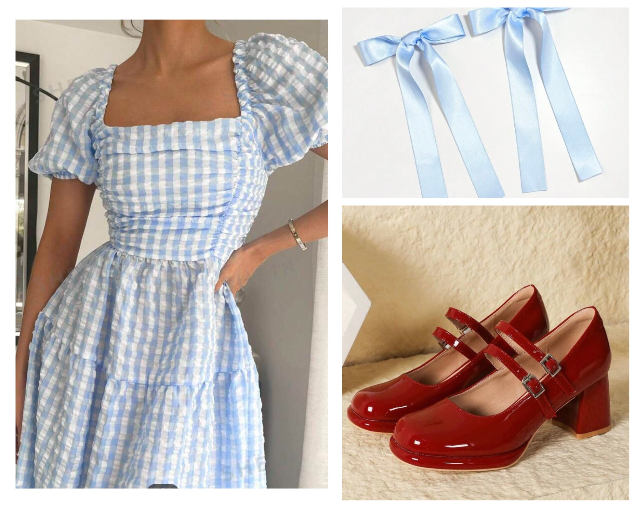 Dorthy wizard of Oz Halloween costume. Great for an individual or group costume. #halloween #womenscostume #dorthy #wizardofoz #easycostume 

#LTKcanada #LTKautumn