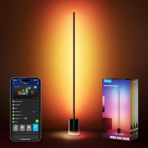 Govee Floor Lamp 2 with Matter, RGBIC, Warm Cool White LED, Alexa Compatible, 1725lm, Music Sync,... | Amazon (US)