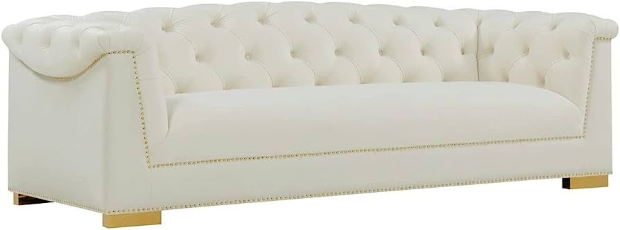 TOV Furniture Farah Cream Velvet Sofa | Amazon (US)
