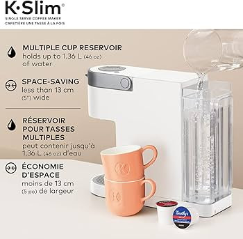 Keurig K-Slim Single Serve K-Cup Pod Coffee Maker, Featuring Simple Push Button Controls And Mult... | Amazon (US)
