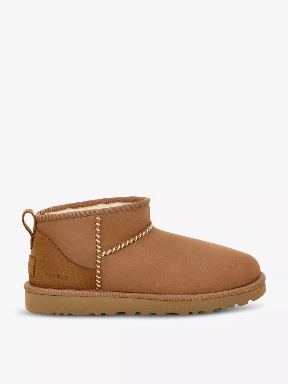 UGG x Madhappy Classic Ultra Mini suede boots | Selfridges