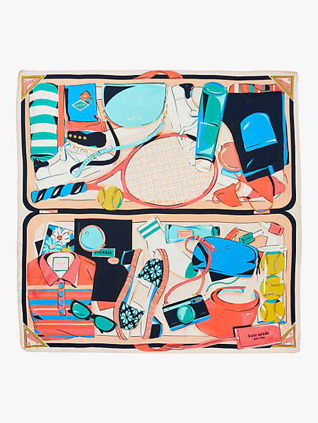 Kate Spade Weekend Getaway Silk Square Scarf | Kate Spade (US)