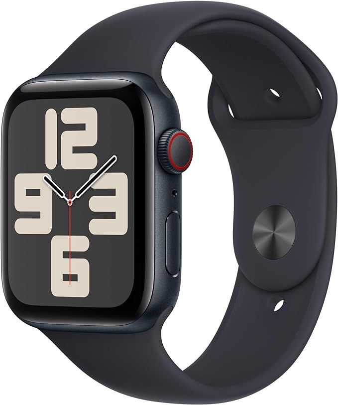 Apple Watch SE (2nd Gen) [GPS + Cellular 44mm] Smartwatch with Midnight Aluminum Case with Midnig... | Amazon (US)