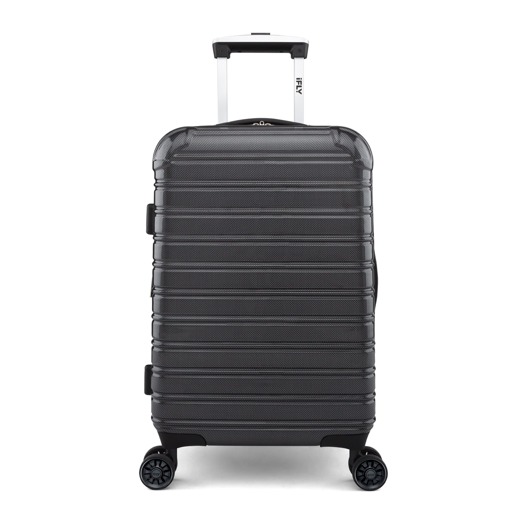 iFLY Hardside Luggage Fibertech 20 Inch Carry-on Luggage, Black - Walmart.com | Walmart (US)