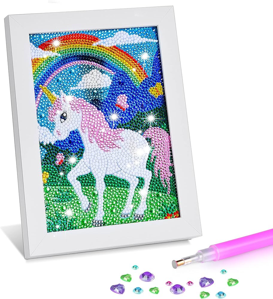 ZALIAFEI Diamond Art for Kids with Frames, Mosaic Gem Sticker Art Projects Kits, Holiday Crafts S... | Amazon (US)