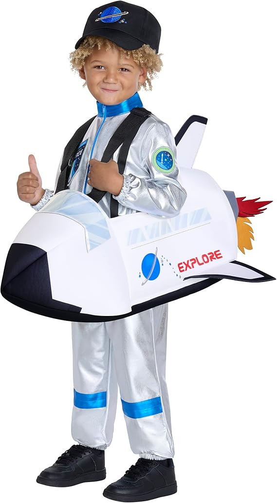 Spirit Halloween Toddler Rocket Ride-Along Costume | Astronaut Costume | 3D Costume | Amazon (US)