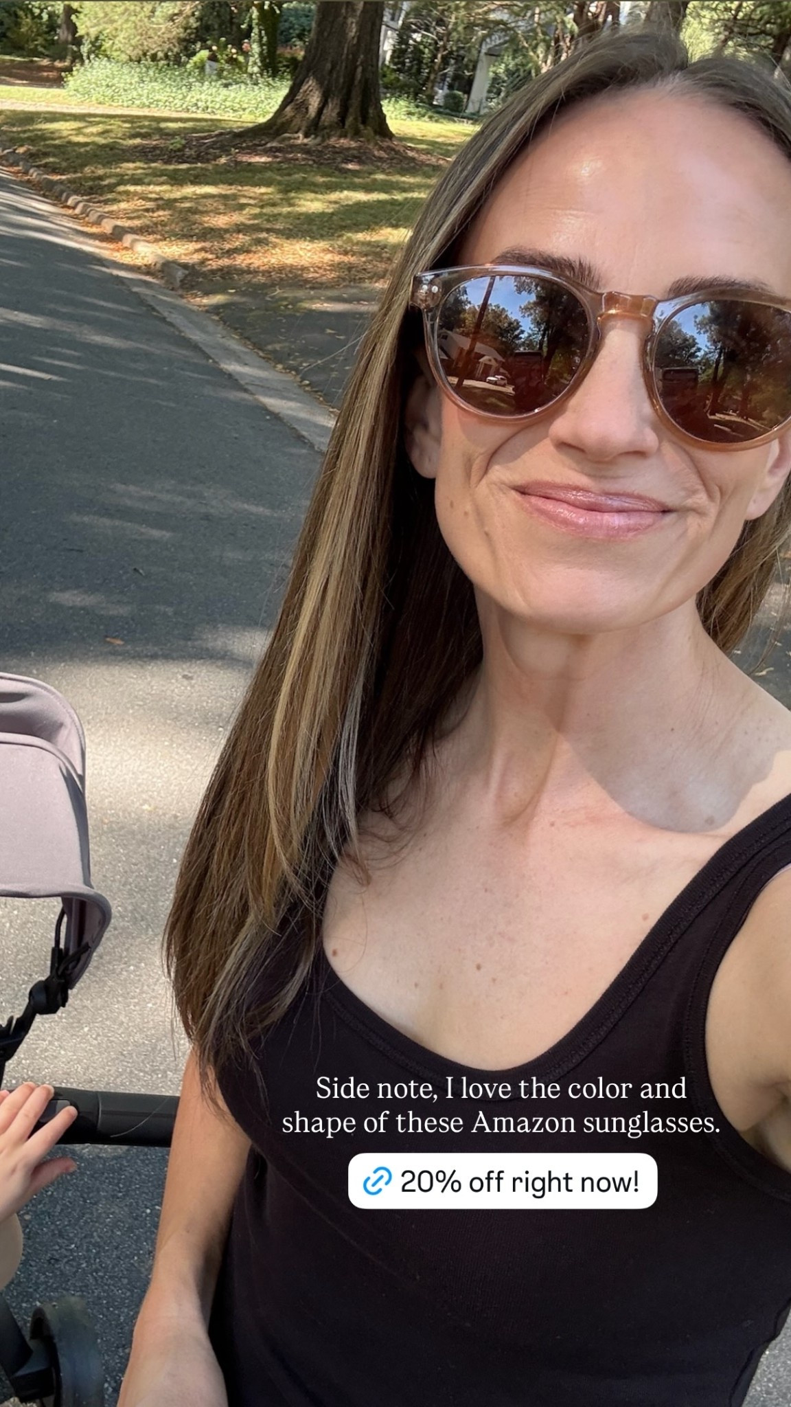 Side note, I love the color and shape of these Amazon sunglasses.