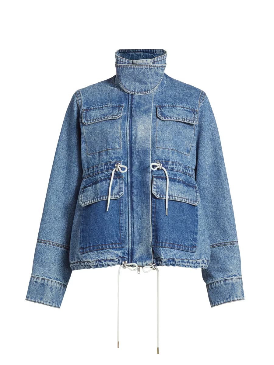 Co Drawstring Cotton Denim Military Jacket | Saks Fifth Avenue | Saks Fifth Avenue