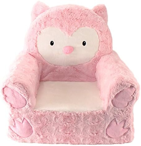 Animal Adventure | Sweet Seats | Pink Owl Children's Plush Chair, Larger :14" x 19" x 20" | Amazon (US)