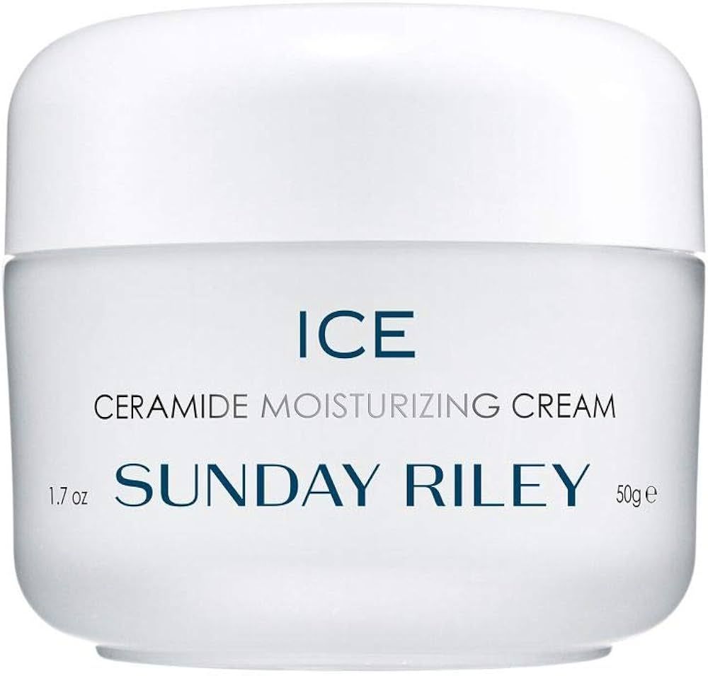 Sunday Riley Ice Ceramide and Vitamin F Moisturizing Face Moisturizer Dry Skin Cream | Amazon (US)