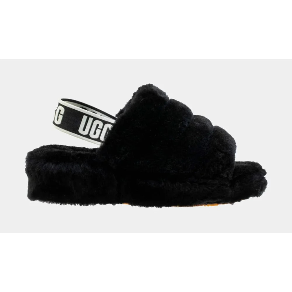Fluff Yeah Womens Shearling Slingback Slide Slippers | Shop Simon