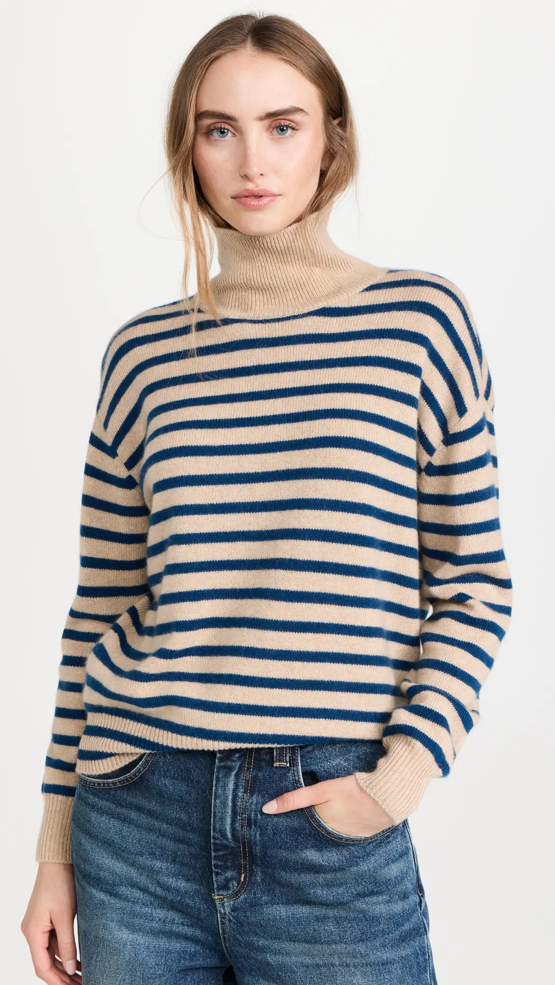 DEMYLEE Hannes Turtleneck Stripe Cashmere Sweater | Shopbop | Shopbop