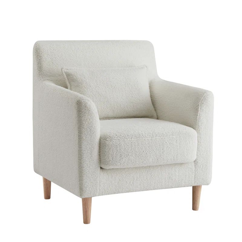 Dorinne 31.88'' Wide Wool Armchair | Wayfair North America