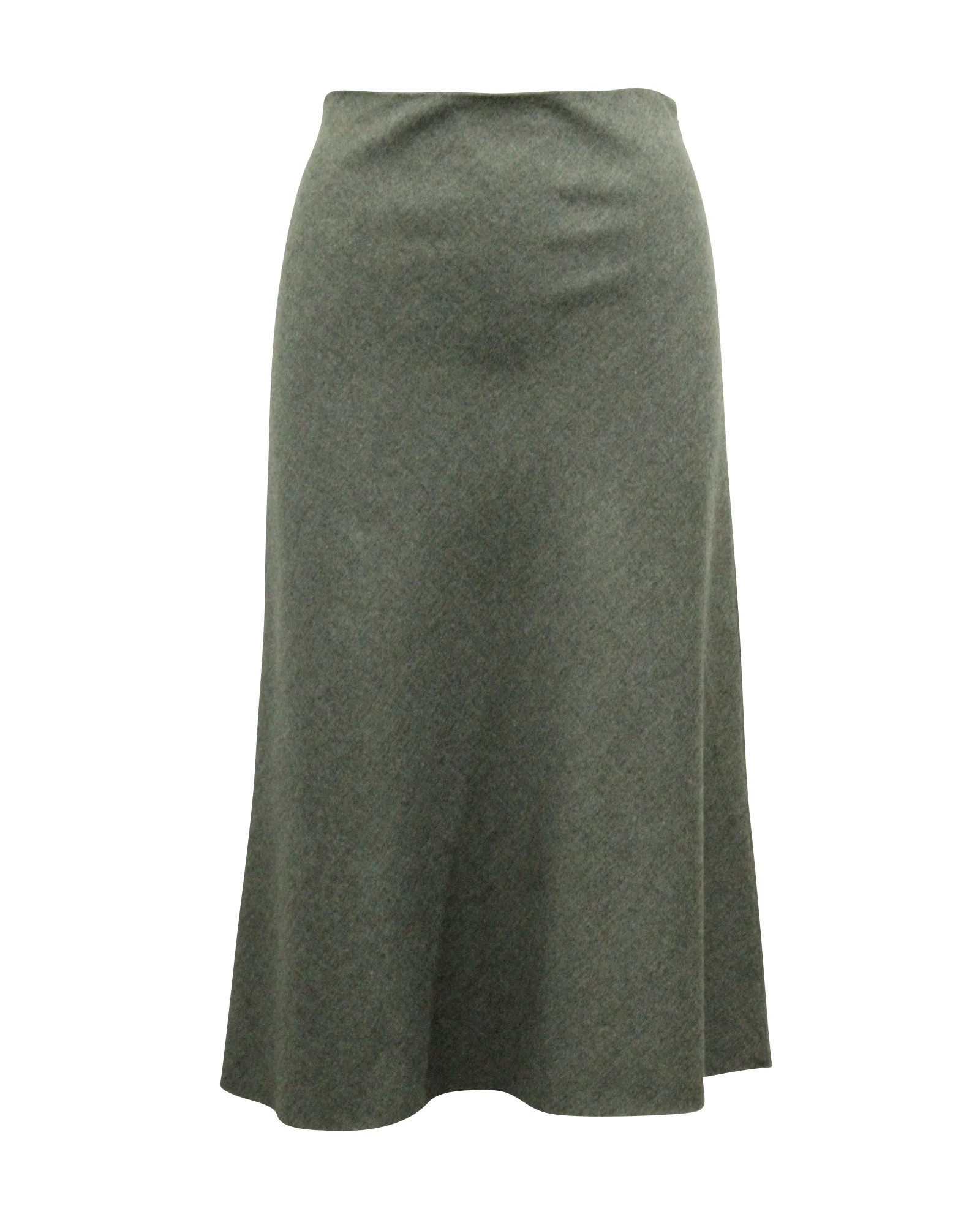 Theory High Rise Midi Skirt in Grey Viscose | Shop Simon