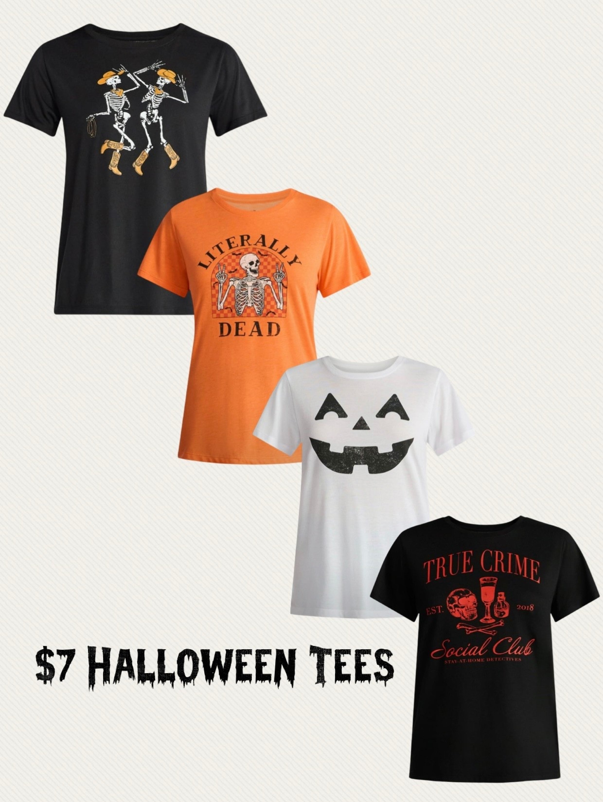 $7 Halloween tees💀🎃👻
.


#LTKParties #LTKSeasonal #LTKHalloween